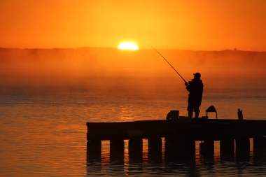 Catching the rising sun in Augusta, Western Australia